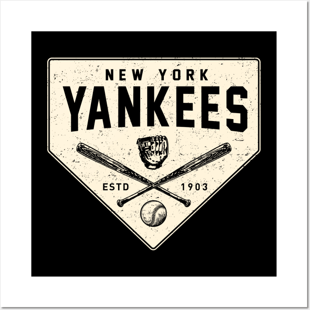 Yankees Home Base 2 by Buck Tee Originals Wall Art by Buck Tee